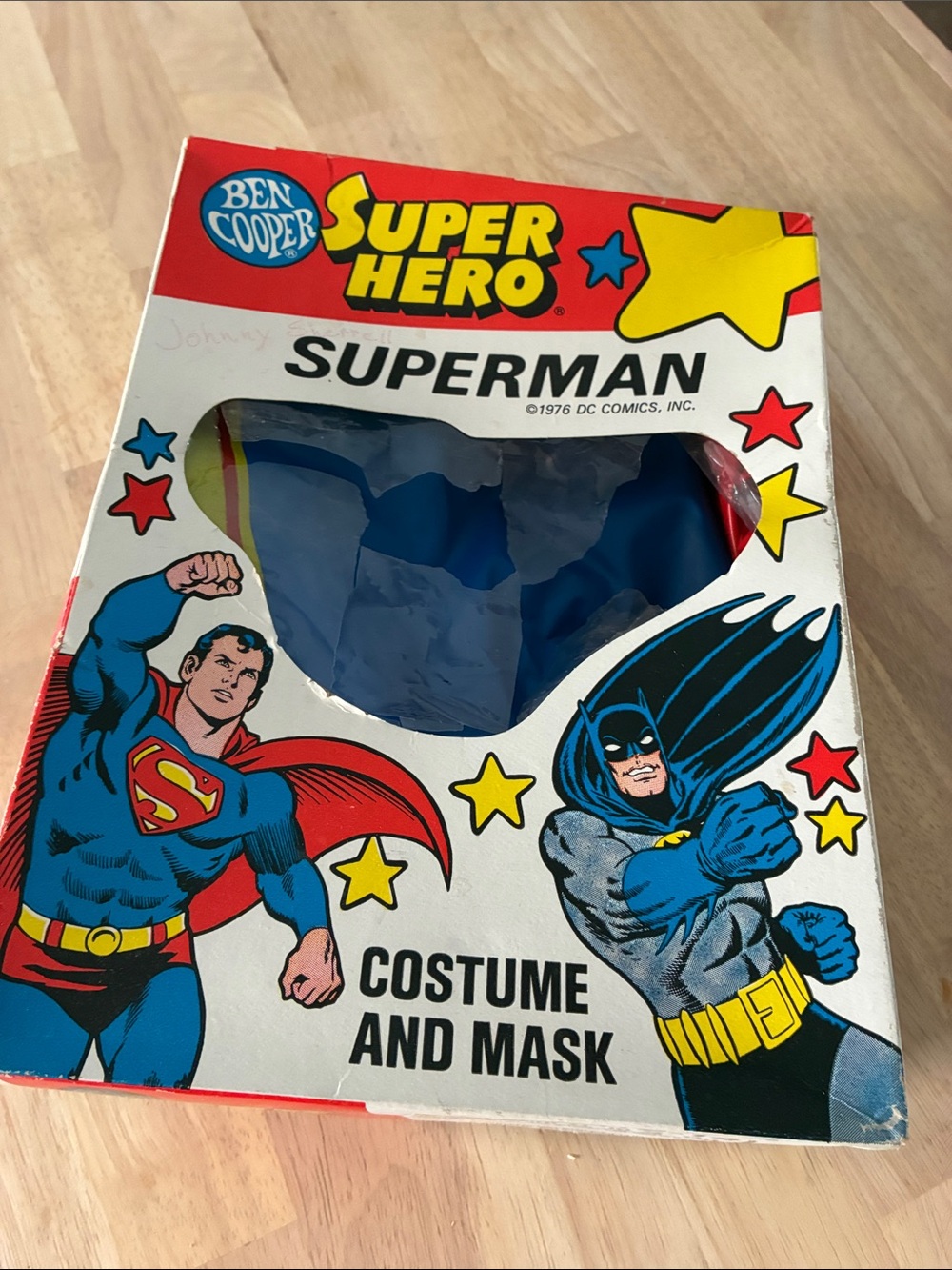 1976 Superman Kids Costume -no mask LG 12-14